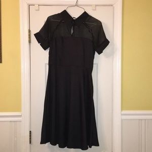Peter Pan Black Dress